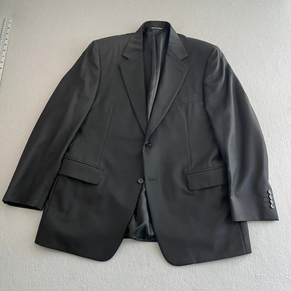 Canali‎ Bloomingdales Black Blazer Super 120s Made In Italy Men's 52C 100% Wool - Picture 2 of 10